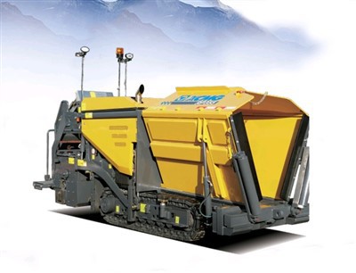 Pavimentadora de concreto com mini esteira